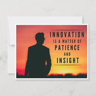 Carte Postale La patience de l'innovation - Inspirationnel