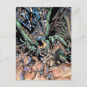 Carte Postale La peinture de groupe de nuit la plus noire -