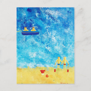 Carte Postale La peinture de la plage