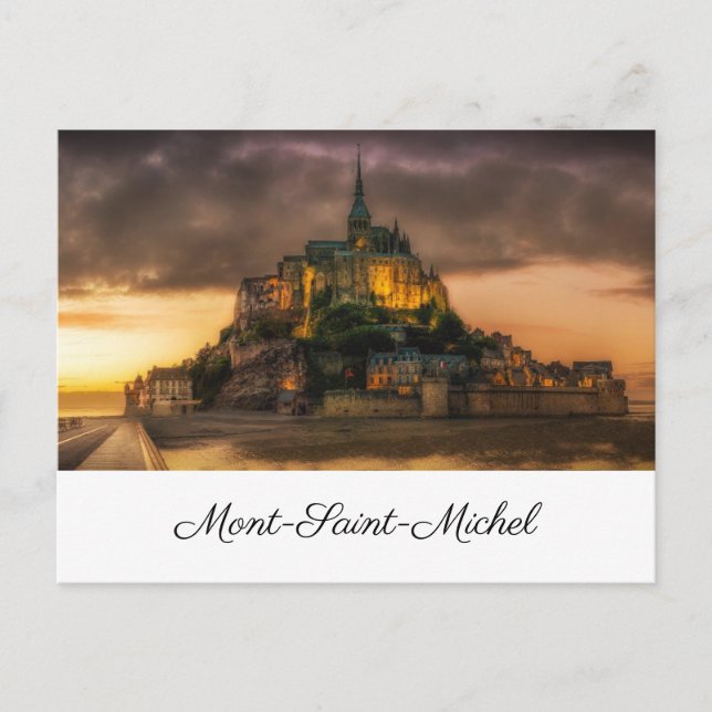 Carte Postale La peinture du Mont-Saint-Michel (Devant)