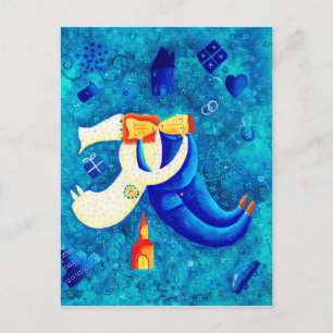 Carte Postale La Peinture Mariage D'Art Contemporain
