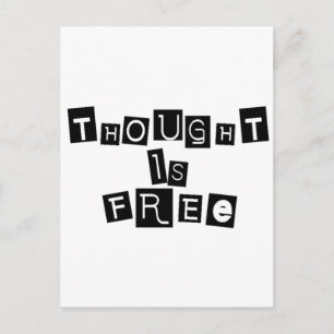 Carte Postale La pensée est libre