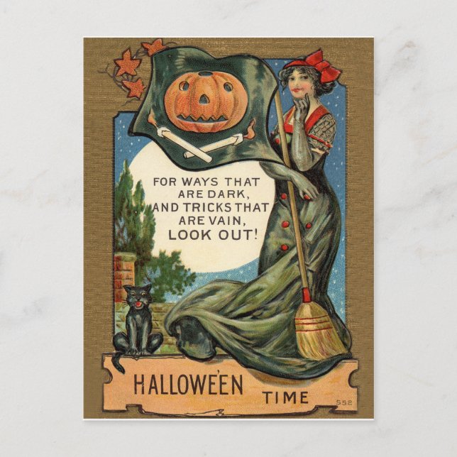 Carte Postale la période d'Halloween (Devant)