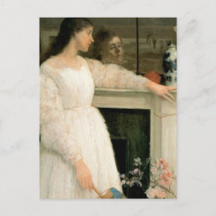 Carte Postale La Petite Fille Blanche ; Symphonie en blanc, no 2