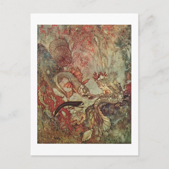 Carte Postale La petite sirène de Dulac (Devant)