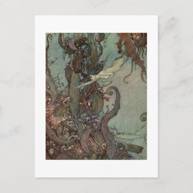 Carte Postale La petite sirène de Dulac (Devant)