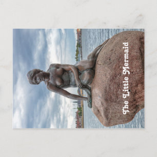Carte Postale La petite sirène - statue du Danemark