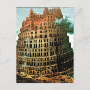 Carte Postale La "petite" tour de Babel de Pieter Bruegel