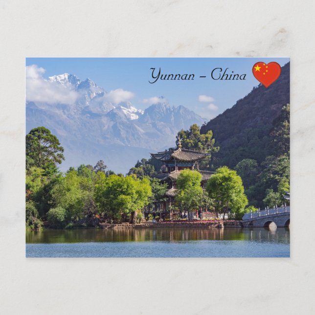 Carte Postale La piscine de dragon noir, Shigu, Yunnan - Chine (Devant)