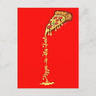 Carte Postale La pizza est la meilleure
