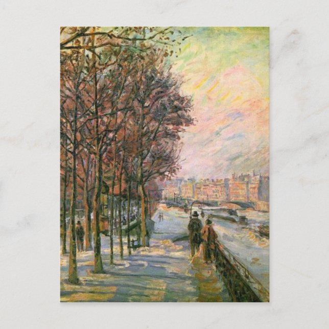 Carte Postale La Place Valhubert par Armand Guillaumin (Devant)