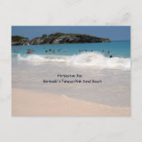 La plage de sable rose des Bermudes