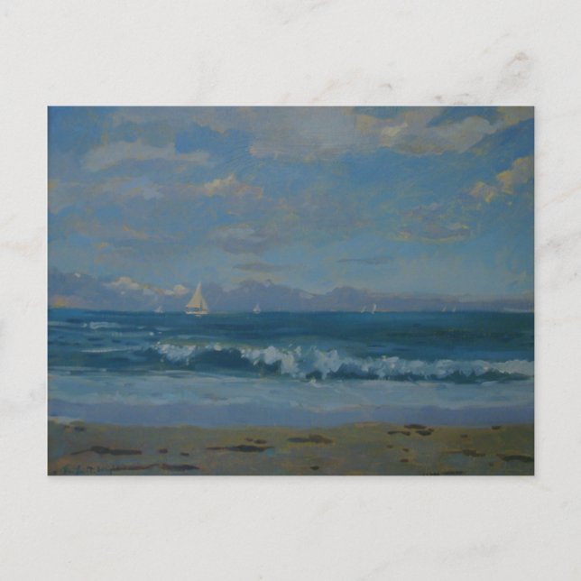 Carte Postale La plage de Thurlestone (Devant)