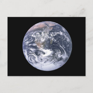 Carte Postale La planète Terre depuis l'espace Jour de la Terre