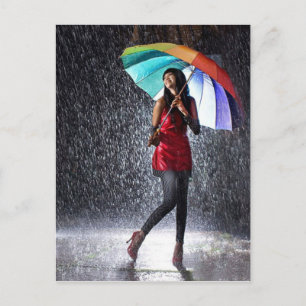 Carte Postale La Pluie S'Éclabouille