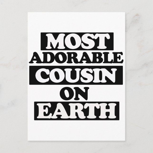 Carte Postale La plupart de cousin adorable (Devant)