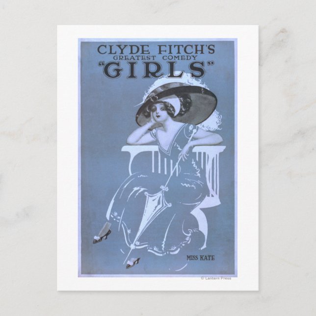 Carte Postale La plus grande comédie de Clyde Fitch, Théâtre "Gi (Devant)
