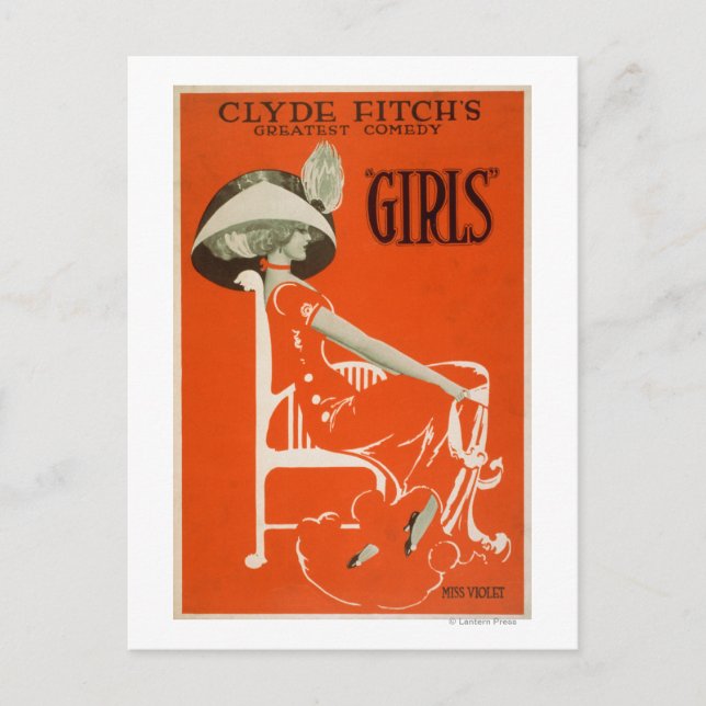 Carte Postale La plus grande comédie de Clyde Fitch, Théâtre "Gi (Devant)