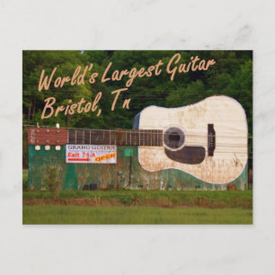Carte Postale La plus grande guitare du monde - Bristol, TN