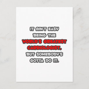 Carte Postale La plus grande plaisanterie cardiologue du monde