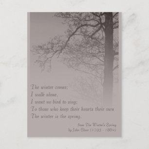Carte Postale La poésie du printemps CC0373 de l'hiver