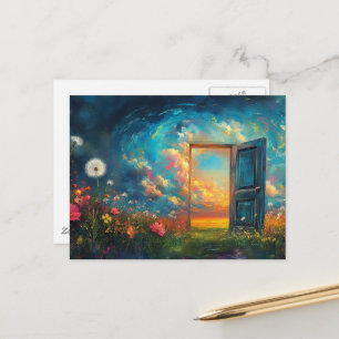 Carte Postale La porte du jardin magique
