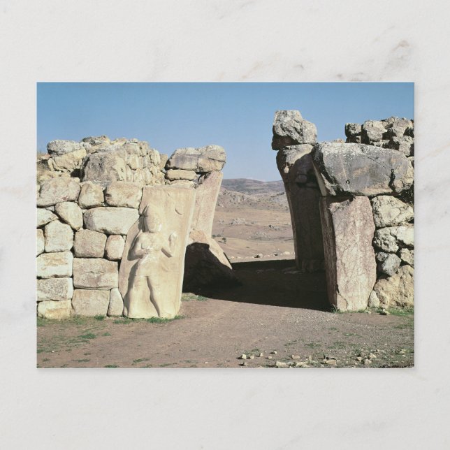 Carte Postale La porte du roi des murs de Hattusas (Devant)