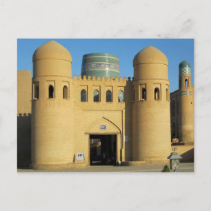Carte postale La Porte Ouest de Khiva, Ouzbékistan