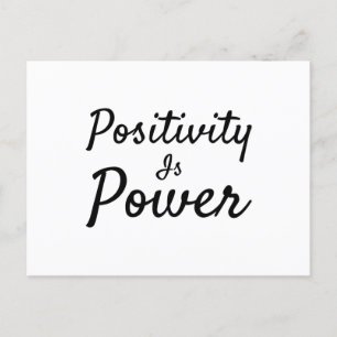 Carte Postale La positivité est une force