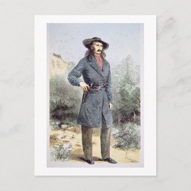 Carte Postale La première photo publiée de 'Wild Bill' Hickok (Devant)