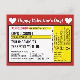 Carte Postale La prescription Valentine Love du Dr Cupid