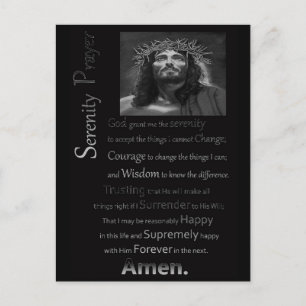 Carte Postale La prière de sérénité