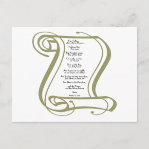 Carte Postale La prière des seigneurs