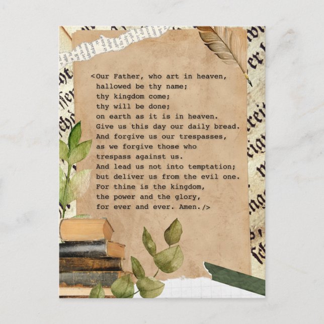 Carte postale - La prière du Seigneur (Devant)