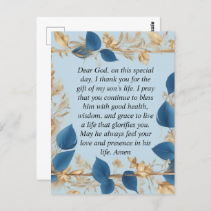 Carte Postale La prière d'une mère pour son fils