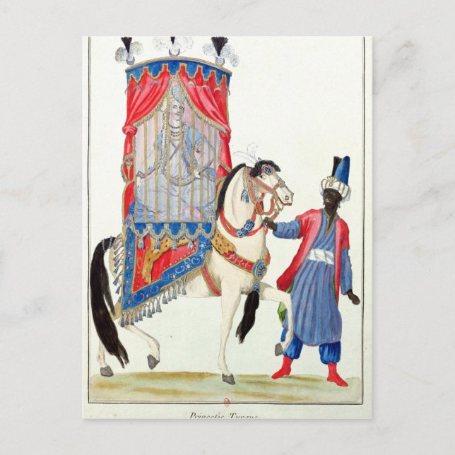 Carte Postale La princesse turque sur le chemin de la mosquée (Devant)