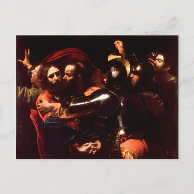 Carte Postale La prise du Christ par Caravaggio (1602) (Devant)