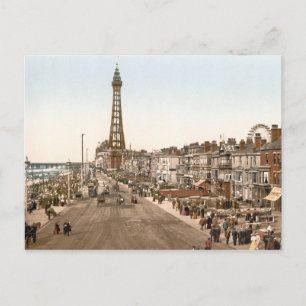 Carte Postale La Promenade, Blackpool, Angleterre