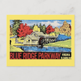 Carte Postale La promenade Blue Ridge Vintage