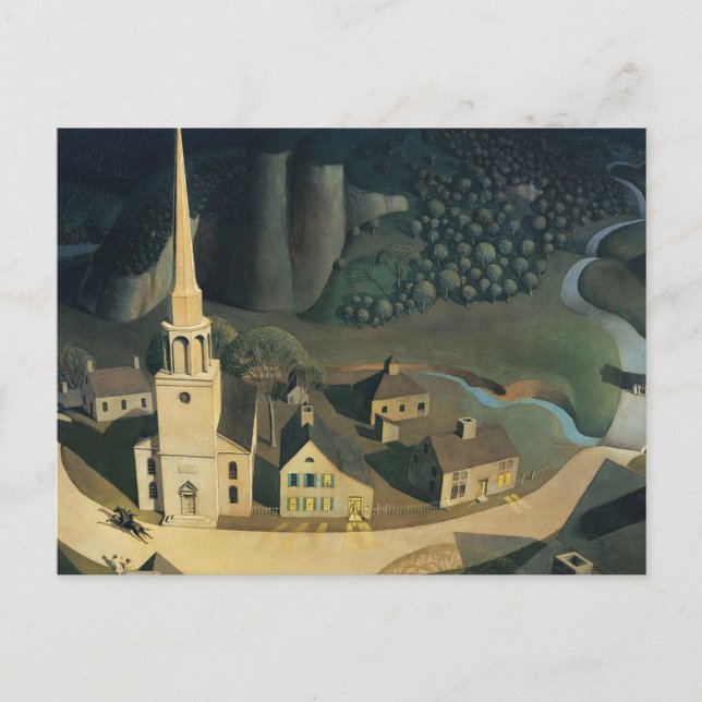 Carte Postale La Promenade De Minuit De Paul Revere Par Grant Wo (Devant)