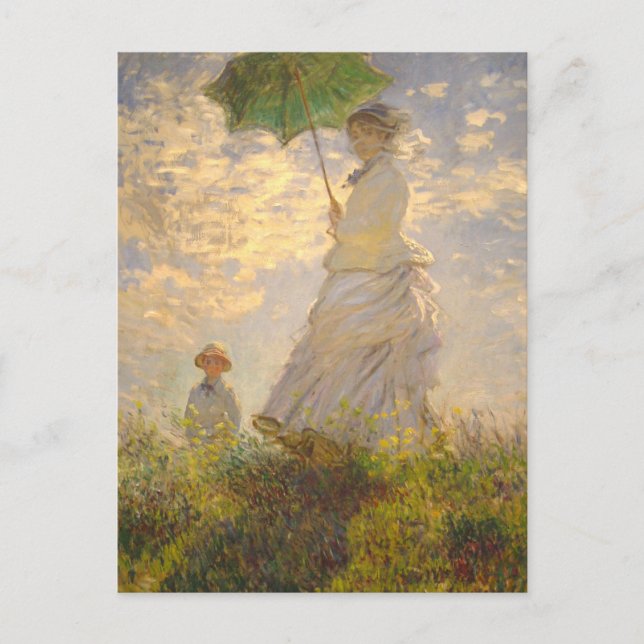 Carte Postale  "La promenade" - Monet (Devant)