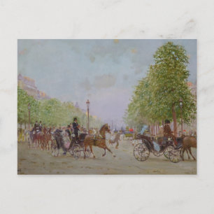 Carte Postale La Promenade sur les Champs-Elysées