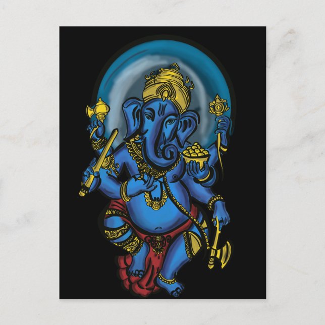 Carte Postale La prospérité de Ganesh (Devant)