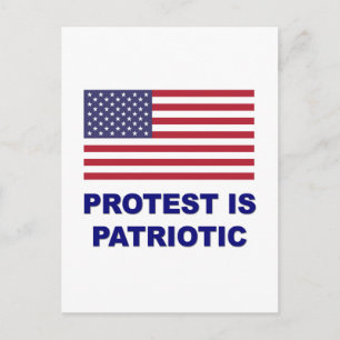 Carte Postale La protestation est patriotique