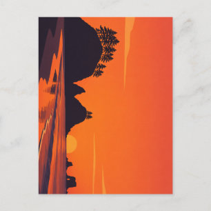 Carte Postale La Push Washington Coucher de soleil Minimaliste C