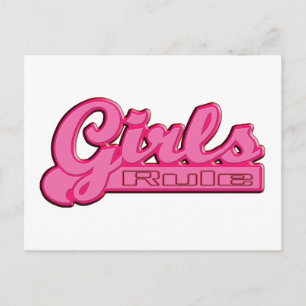 Carte Postale La règle des filles