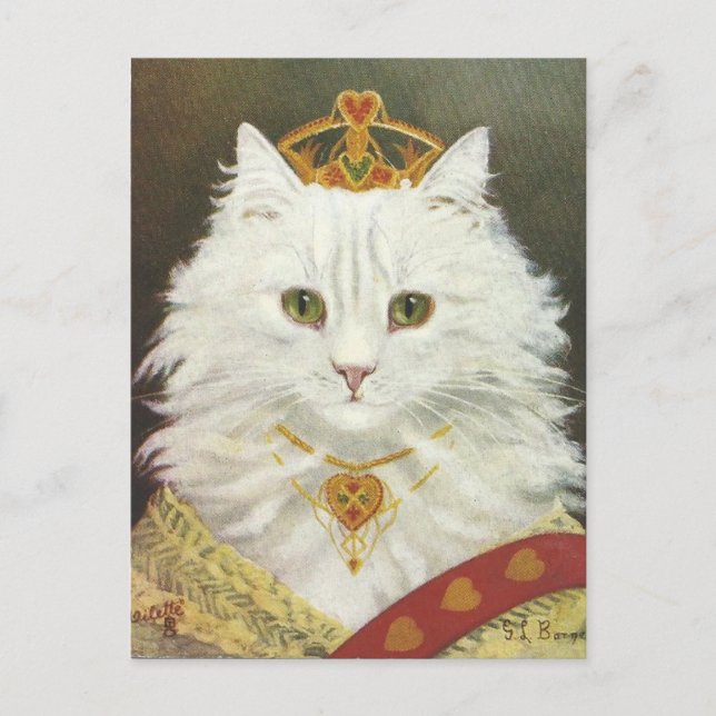 Carte Postale La reine conversation (Devant)