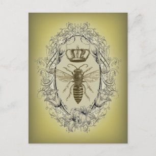 Carte Postale la reine de la couronne victorienne chic