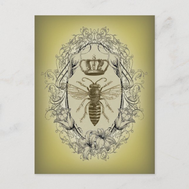 Carte Postale la reine de la couronne victorienne chic (Devant)