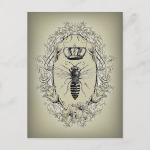 Carte Postale la reine de la couronne victorienne chic